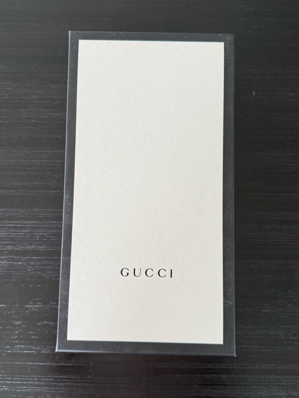 Gucci White Center with Black Border Gift Box